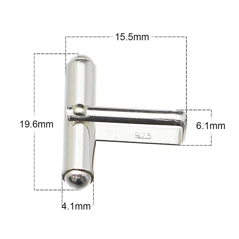 925 Silver Cufflinks French Cufflink Backs Men's Making ID36479