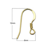 925 Sterling Silver Earring Hooks with Ball - ID25408