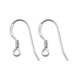 925 Sterling Silver Earring Hooks with Ball - ID25408