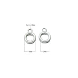 925 Silver Loop Charm Pendant DIY Jewelry Making