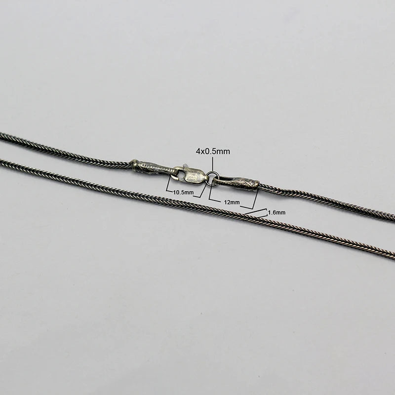 925 Silver Necklace Thai Silver Chain Men's Gift for Him