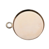 925 Silver Bezel Pendant Setting Blank for DIY Jewelry