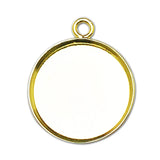 925 Silver Bezel Pendant Setting Blank for DIY Jewelry