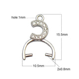 Sterling Silver Pinch Bails for Pendants DIY Jewelry Making