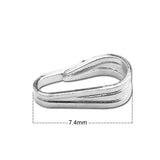 925 Silver Snap on Bails Pendant Pinch Bails DIY Findings