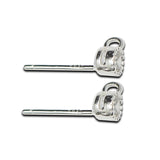 925 Silver Zircon Stud Earrings Woman Jewelry