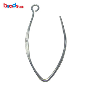 925 Silver Hoop Earrings DIY Hook 0.9mm Height