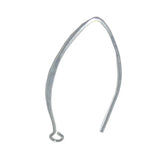 925 Silver Hoop Earrings DIY Hook 0.9mm Height