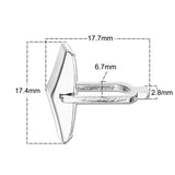 925 Silver Cuff Links Engraved Wedding Groom