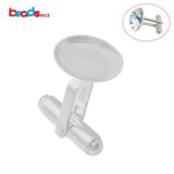 925 Silver Cufflinks 12mm DIY Jewelry Blanks