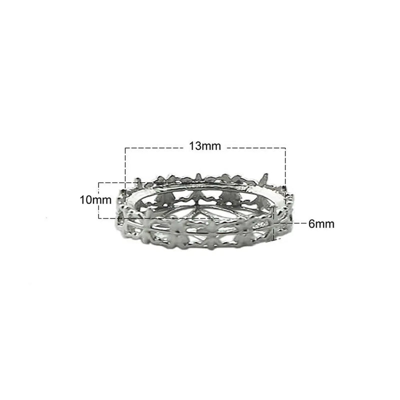 925 Silver Pendant Base for 13x10mm Charm DIY Jewelry ID30575
