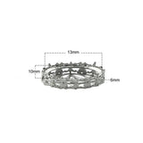 925 Silver Pendant Base for 13x10mm Charm DIY Jewelry ID30575