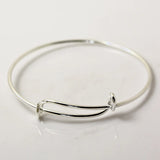 Adjustable Bangle Charm Bracelet Blanks for Women