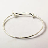 Adjustable Bangle Charm Bracelet Blanks for Women