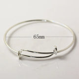 Adjustable Bangle Charm Bracelet Blanks for Women