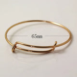 Adjustable Bangle Charm Bracelet Blanks for Women