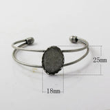 Beadsnice Base Cuff Bracelet 18x25mm Oval DIY Jewelry Supplies