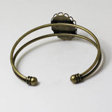 Beadsnice Base Cuff Bracelet 18x25mm Oval DIY Jewelry Supplies