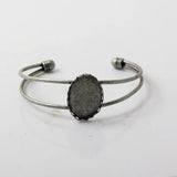 Beadsnice Base Cuff Bracelet 18x25mm Oval DIY Jewelry Supplies