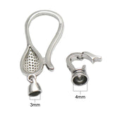925 Silver CZ Bracelet Hooks Micro Pave Clasp