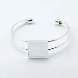 Beadsnice Bracelet Findings Cuff Nickel 20mm Bezel Setting