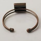 Beadsnice Bracelet Findings Cuff Nickel 20mm Bezel Setting