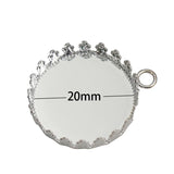 Beadsnice Brass Bezel Pendant Blanks for 20mm Round Base