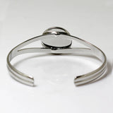 Brass Cuff Bezel Bangle Tray 20mm Round Setting Bracelet