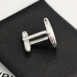 Brass Blank Cufflink Base Men Personalized Wedding Gift DIY Tray