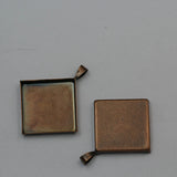 Beadsnice Brass Blank Metal Pendant Base Bezel Fit 1 Inch 5636