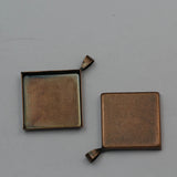 Beadsnice Brass Blank Metal Pendant Base Bezel Fit 1 Inch 5636