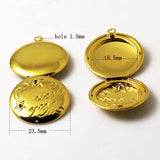 Beadsnice Brass Locket Photo Pendant Necklace