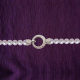 925 Silver Zircon Cord End Clasp Jewelry Making