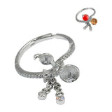 925 Sterling Silver Ring Base Adjustable Semitrailer Blank