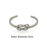 Beadsnice Knotted Bracelet Open Steel Women's Bracelet