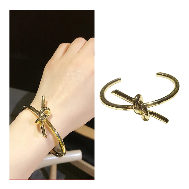 Beadsnice Knotted Bracelet Open Steel Women's Bracelet