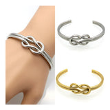 Beadsnice Knotted Bracelet Open Steel Women's Bracelet
