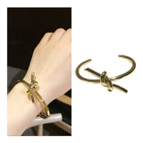 Beadsnice Knotted Bracelet Open Steel Women's Bracelet