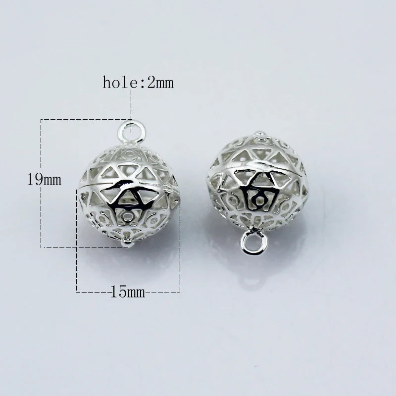 Beadsnice Hollow Ball Charm Pendant DIY Valentine Gift