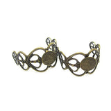 Beadsnice ID11580 8mm Ring Base Antique Brass Nickel Lead