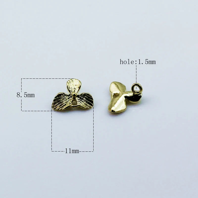 Brass Flower Findings Charm Pendant Accessory Supply