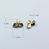 Brass Flower Findings Charm Pendant Accessory Supply