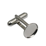 925 Silver Cufflinks with 18mm Blanks French Backs
