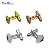 925 Silver Cufflinks with 18mm Blanks French Backs