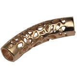 Silver Tube Beads Curved 925 DIY Jewelry Findings