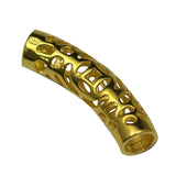 Silver Tube Beads Curved 925 DIY Jewelry Findings