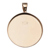 925 Silver Pendant Setting 1in Round DIY Sterling Silver Jewelry
