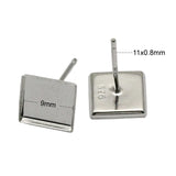 925 Silver Stud Earrings Hot Fine Jewelry