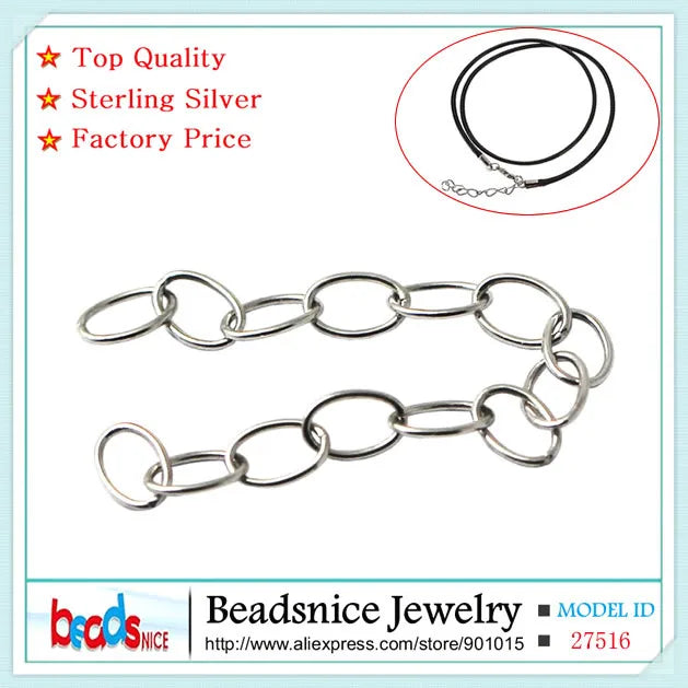 925 Sterling Silver Necklace Extender Chain