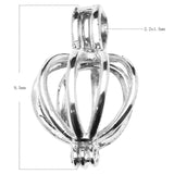 925 Sterling Silver Cage Charm Finding for DIY Jewelry